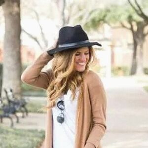 Anthropologie Wool Wide Brim Rancher Hat